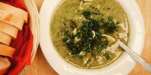 Gorgonzola Blattspinat Suppe